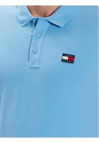 Tommy Jeans Polo DM0DM16224 Błękitny Classic Fit. Typ kołnierza: polo. Kolor: niebieski. Materiał: bawełna #3