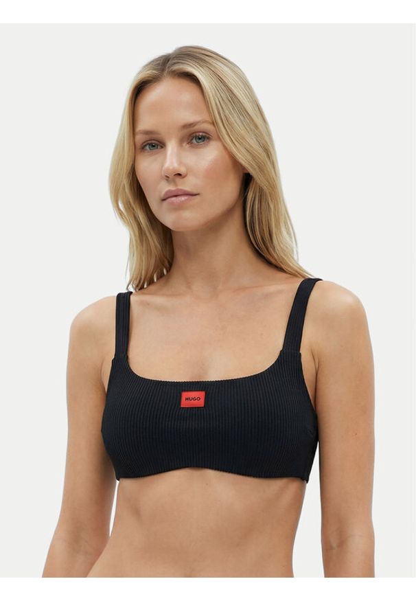 Hugo - HUGO Góra od bikini 50555695 Czarny. Kolor: czarny. Materiał: syntetyk