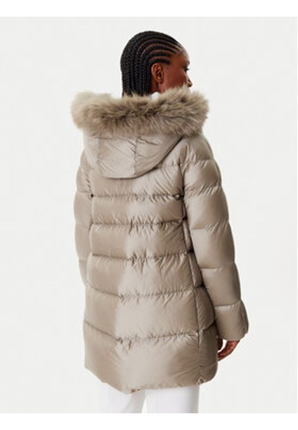 Hetrego - Hetregó Kurtka puchowa Hanna 8P602F 25WD02 Beżowy Regular Fit. Kolor: beżowy. Materiał: syntetyk