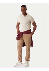 Tommy Jeans Polo DM0DM20676 Beżowy Regular Fit. Typ kołnierza: polo. Kolor: beżowy. Materiał: bawełna #2