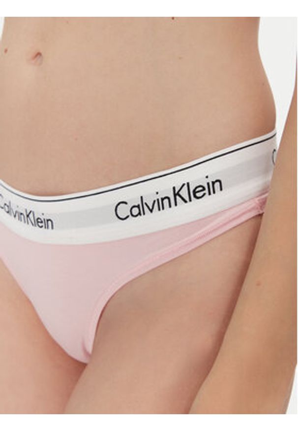 Calvin Klein Underwear Stringi 0000F3786E Różowy. Kolor: różowy. Materiał: bawełna
