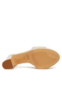 Guess Sandały FLJSET LEA03 Écru. Materiał: skóra