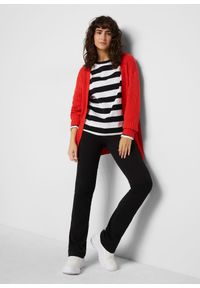 bonprix - Bluzka z długim rękawem, z czystej bawełny interlock. Kolor: czarny. Materiał: bawełna. Długość rękawa: długi rękaw. Długość: długie. Wzór: paski #2