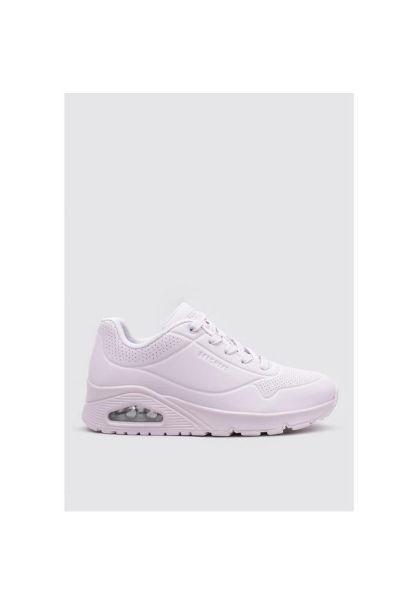 skechers - Buty do chodzenia damskie Skechers Lvlp Uno Stand On Air. Kolor: fioletowy. Materiał: materiał, syntetyk. Szerokość cholewki: normalna. Sport: turystyka piesza