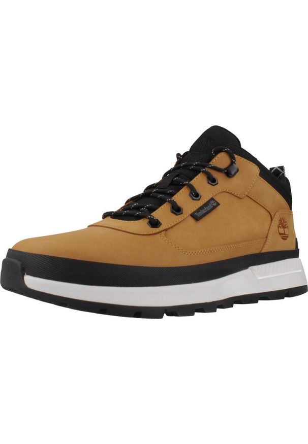 Buty Timberland Model Field Trekker Low Lace Kolor Jasnobrązowy. Kolor: brązowy, wielokolorowy, beżowy. Materiał: tkanina, skóra. Sport: turystyka piesza
