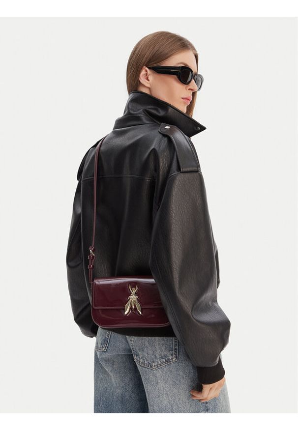 Patrizia Pepe Torebka 8B0231/L125 Brązowy. Kolor: brązowy. Materiał: lakierowane, skórzane