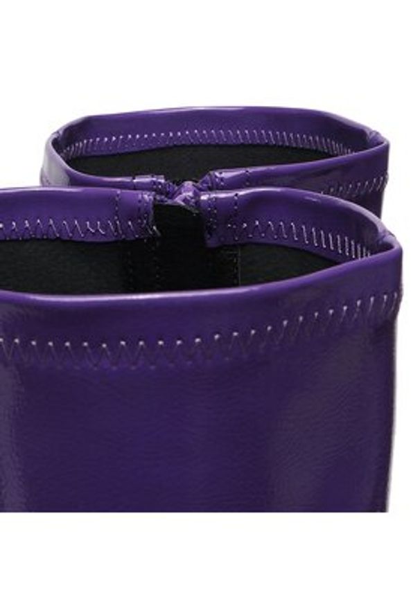 Jenny Fairy Kozaki GLOSSY-02KW Fioletowy. Kolor: fioletowy. Materiał: skóra