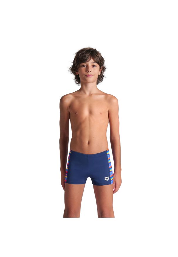 Arena - Szorty Kąpielowe Chłopięce Racing Stripe Swim Short. Kolor: niebieski