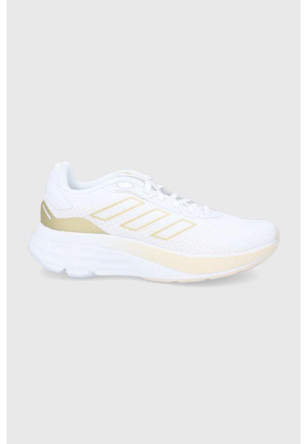 Adidas - adidas buty Speedmotion kolor biały. Nosek buta: okrągły. Zapięcie: sznurówki. Kolor: biały. Materiał: materiał, guma