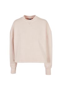 Damski gruby frotte crew neck jumper Urban Classics. Kolor: różowy. Materiał: materiał, polar. Sezon: zima #1