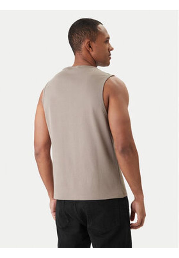 Hugo - HUGO Tank top Darrio 50557629 Beżowy Regular Fit. Kolor: beżowy. Materiał: bawełna