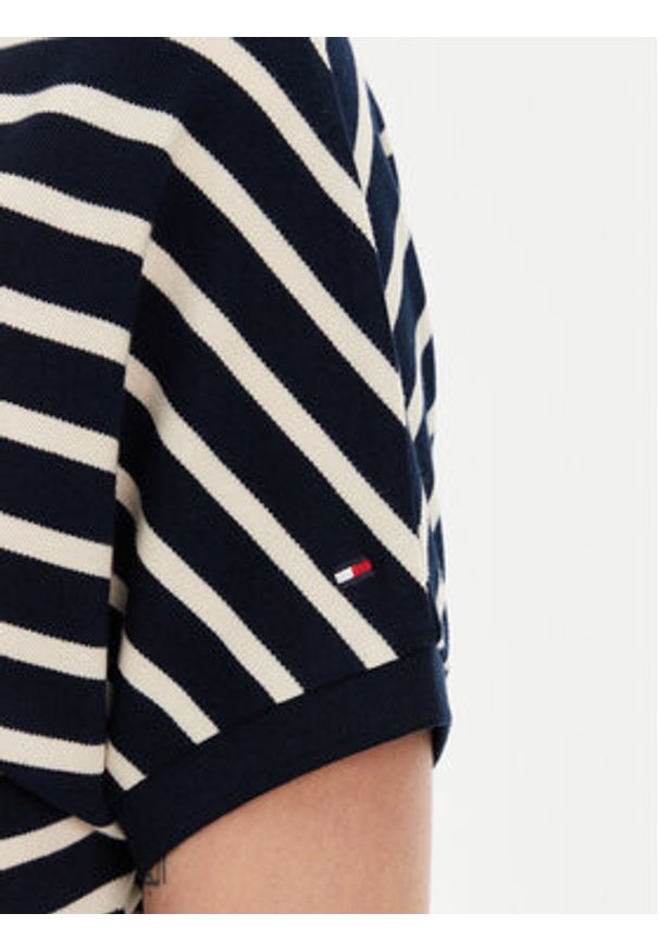 TOMMY HILFIGER - Tommy Hilfiger Sukienka codzienna WW0WW44513 Granatowy Regular Fit. Okazja: na co dzień. Kolor: niebieski. Materiał: bawełna. Typ sukienki: proste. Styl: casual