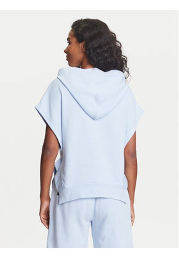 Emporio Armani Underwear Bluza EW000498 AF10882 U9273 Błękitny Loose Fit. Kolor: niebieski. Materiał: syntetyk, bawełna