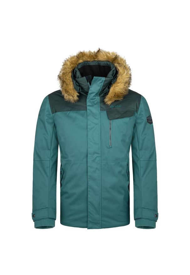 Męska kurtka zimowa Kilpi ALPHA-M. Kolor: zielony. Sezon: zima. Sport: turystyka piesza