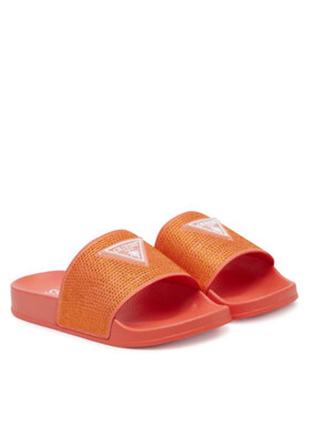 Guess Klapki E4GZ25BB00F Pomarańczowy. Kolor: pomarańczowy