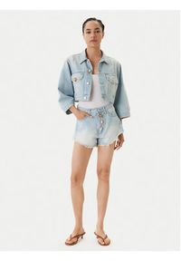 ViCOLO Kurtka jeansowa DD5097 Błękitny Regular Fit. Kolor: niebieski. Materiał: bawełna