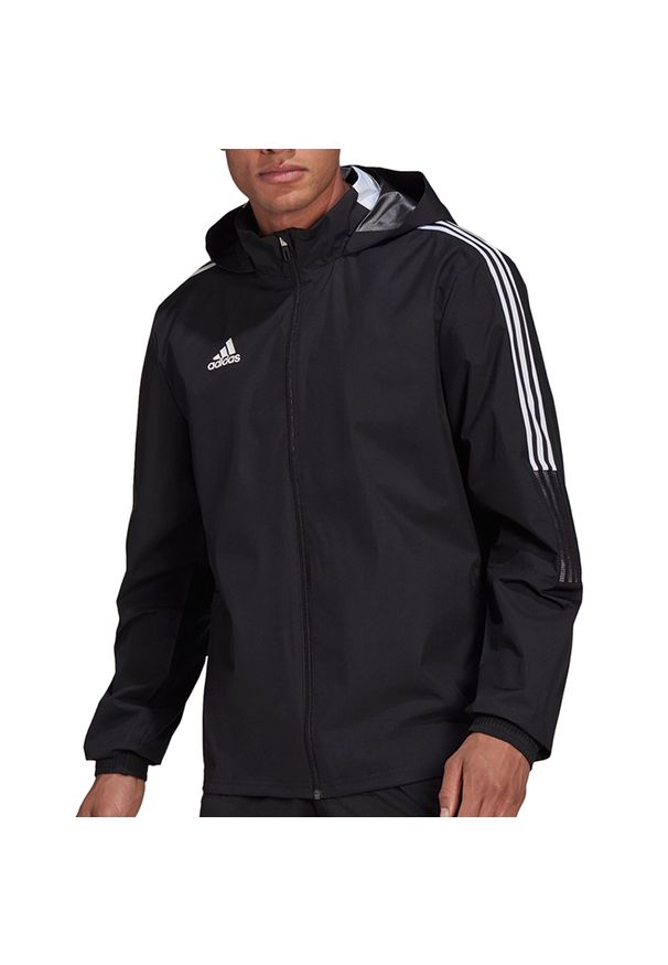 Adidas - Bluza adidas Tiro 21 Allweather M GH4466. Kolor: czarny, wielokolorowy, biały. Sport: piłka nożna