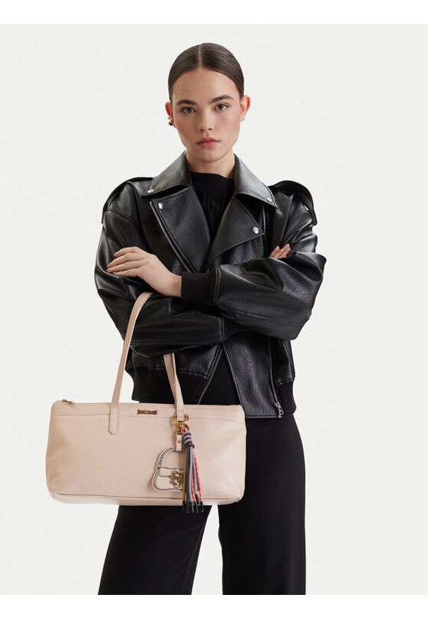 Just Cavalli Torebka 80RA4BO1 ZSD85 Beżowy. Kolor: beżowy. Materiał: skórzane