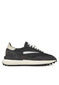 D.A.T.E. Sneakersy Athleta W421-AT-NY Czarny. Kolor: czarny. Materiał: zamsz, skóra