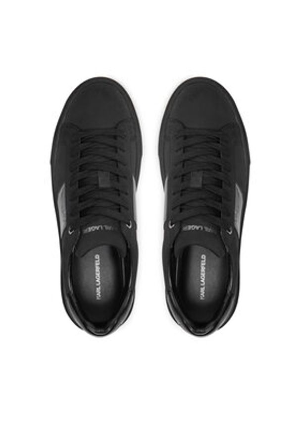 Karl Lagerfeld - KARL LAGERFELD Sneakersy KL52218 Czarny. Kolor: czarny. Materiał: nubuk, skóra