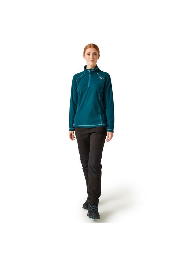 Regatta - Damskie spodnie trekkingowe ze streczem Questra V. Kolor: czarny. Materiał: materiał. Sezon: lato. Sport: turystyka piesza