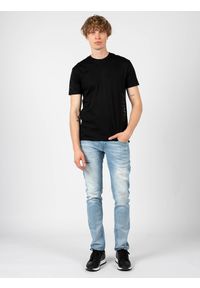 Les Hommes T-shirt | LF224300-0700-9000 | Grafic Print | Mężczyzna | Czarny. Okazja: na co dzień. Kolor: czarny. Materiał: bawełna. Wzór: nadruk. Styl: casual #1