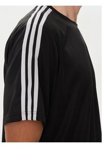 Adidas - adidas Koszulka techniczna Train Essentials 3-Stripes IB8150 Czarny Regular Fit. Kolor: czarny. Materiał: syntetyk