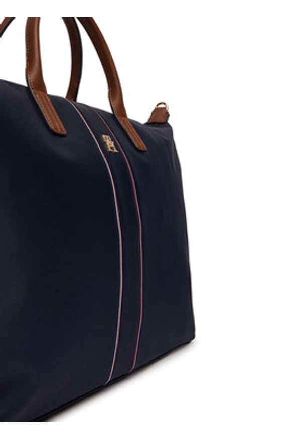 TOMMY HILFIGER - Tommy Hilfiger Torebka Popette Weekender Corp AW0AW18529 Niebieski. Kolor: niebieski