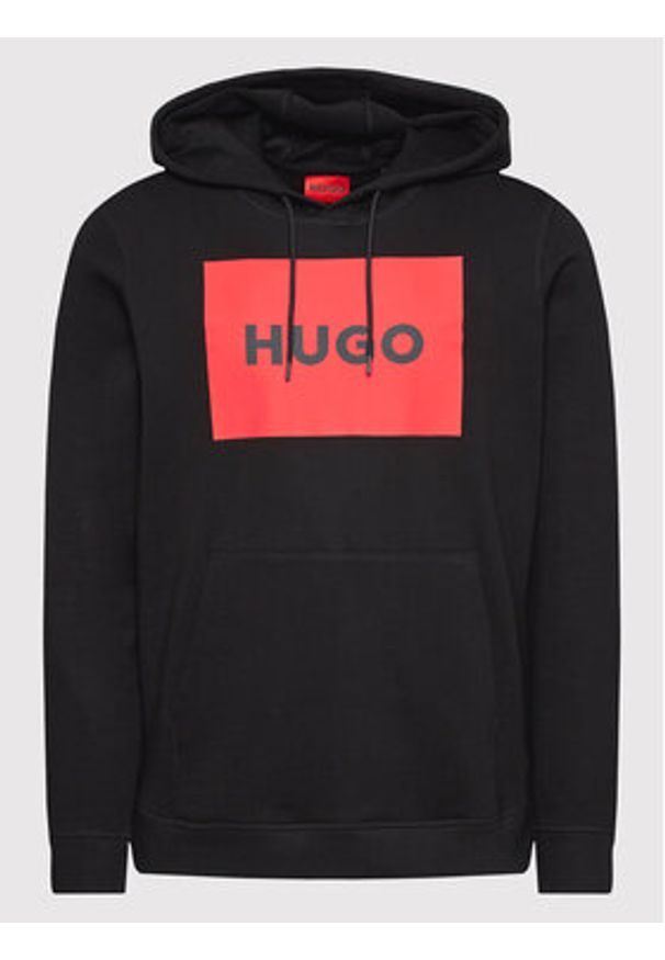 Hugo Bluza Duratschi223 50473168 Czarny Regular Fit. Kolor: czarny. Materiał: bawełna