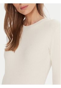 Kontatto Sweter 3M0809C Écru Slim Fit. Kolor: kremowy. Materiał: syntetyk #4