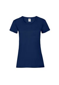 FRUIT OF THE LOOM - Koszulka Damska Valueweight. Kolor: niebieski. Sport: turystyka piesza #1