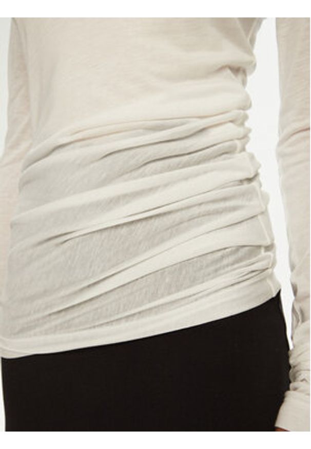 MAX&Co. Golf 2516941041200 Biały Regular Fit. Typ kołnierza: golf. Kolor: biały. Materiał: lyocell