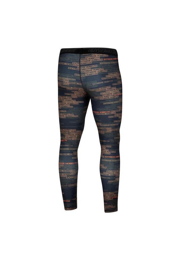 Legginsy sportowe męskie EXTREME HOBBY PARACORD. Kolor: pomarańczowy. Materiał: poliester, elastan