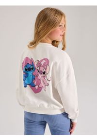 Sinsay - Bluza Stitch - kremowy. Kolor: kremowy