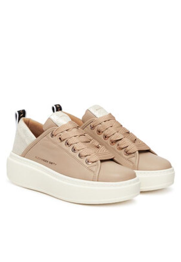 Alexander Smith Sneakersy WEMBLEY ASBCWHW-0524-MPL Beżowy. Kolor: beżowy. Materiał: skóra