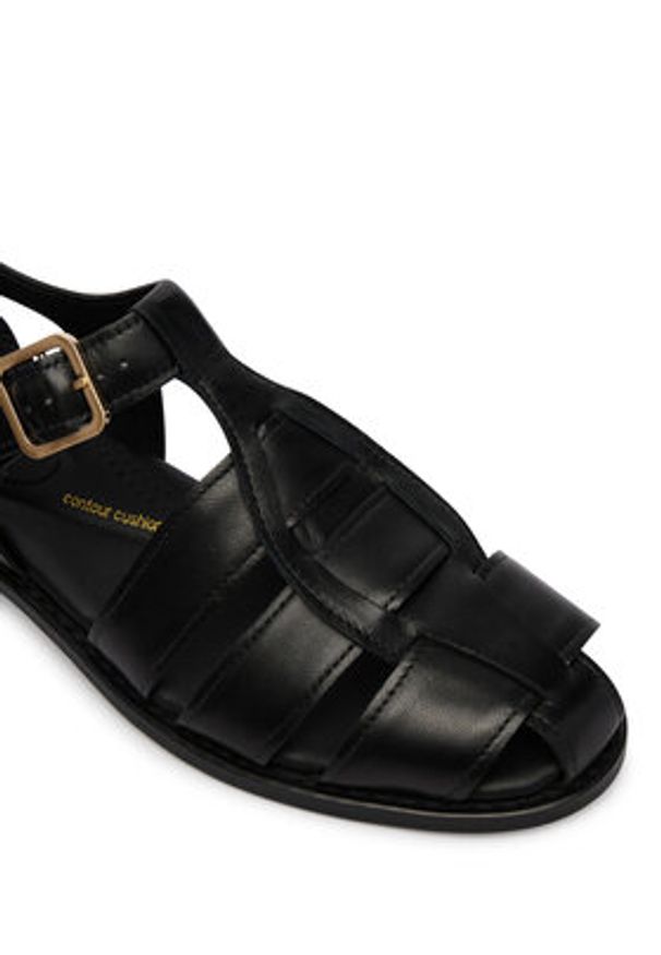 Clarks Sandały Hana Sun 26181215 Czarny. Kolor: czarny. Materiał: skóra