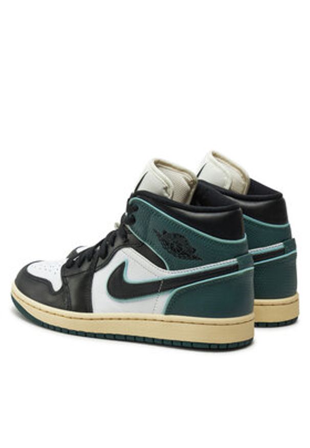 Nike Sneakersy Wmns Air Jordan 1 FQ7818 Czarny. Kolor: czarny. Materiał: skóra. Model: Nike Air Jordan