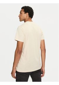 Tommy Jeans T-Shirt Linear Chest DM0DM18555 Beżowy Slim Fit. Kolor: beżowy. Materiał: bawełna #4