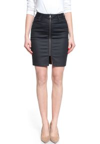 Lee - SPÓDNICA JEANSOWA LEE HIGH WAIST ZIP SKIRT COATED LEOLA L38DDPAH. Stan: podwyższony. Materiał: jeans. Długość: długie #3