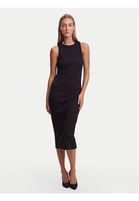 Vero Moda Sukienka letnia Lavender 10230437 Czarny Slim Fit. Kolor: czarny. Materiał: bawełna. Sezon: lato