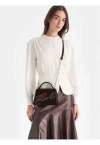 Karl Lagerfeld - KARL LAGERFELD Torebka A4W30033 Brązowy. Kolor: brązowy. Materiał: skórzane #1