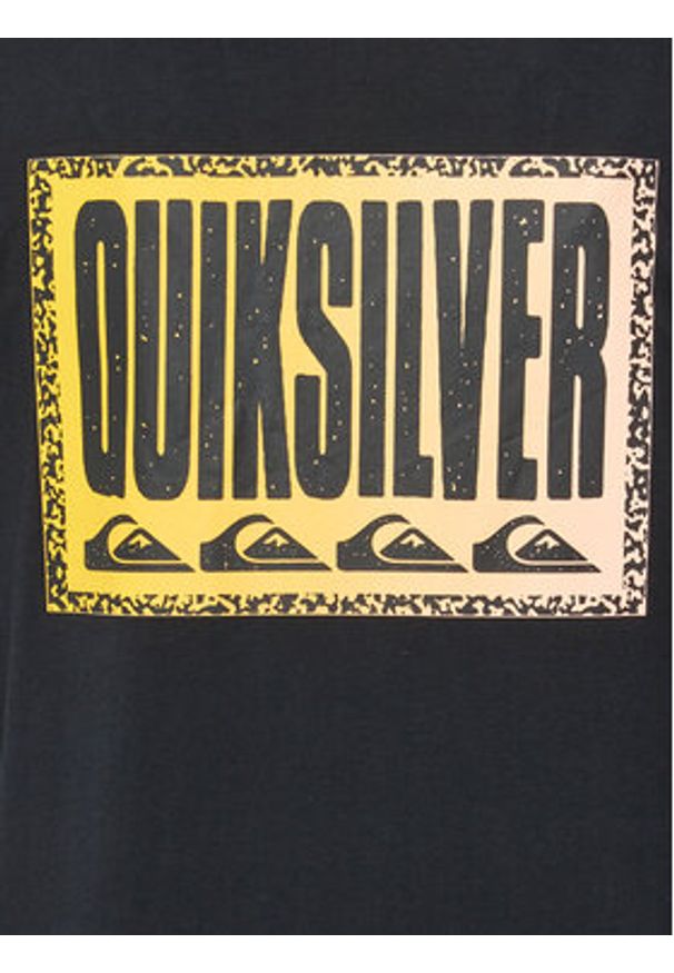 Quiksilver Tank top Long Fade Tank EQYZT07663 Czarny Regular Fit. Kolor: czarny. Materiał: bawełna
