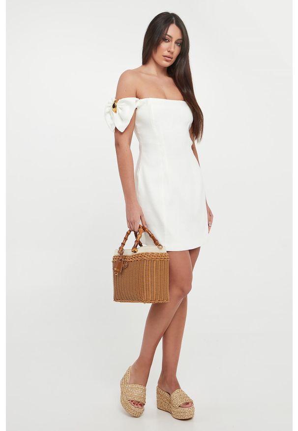 Elisabetta Franchi - Sukienka hiszpanka ELISABETTA FRANCHI. Typ kołnierza: dekolt hiszpanka