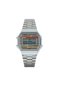 Zegarek Casio. Kolor: srebrny. Styl: vintage