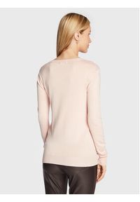 Guess Sweter Liliane W2BR51 Z2NQ2 Różowy Slim Fit. Kolor: różowy. Materiał: wiskoza