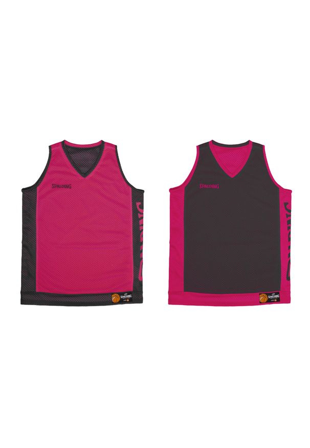 SPALDING - Koszulka koszykarska Spalding Reversible Tanktop Dwustronna. Kolor: czarny, różowy, wielokolorowy