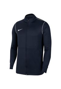 Bluza piłkarska męska Nike Dry Park 20 Dri-Fit rozpinana bez kaptura ze stójką. Typ kołnierza: bez kaptura, kołnierzyk stójkowy. Kolor: czarny. Technologia: Dri-Fit (Nike). Sport: piłka nożna