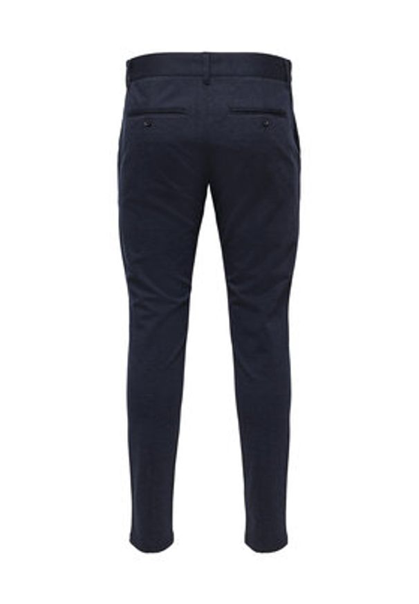 Only & Sons Chinosy 22026326 Granatowy Slim Tapered Fit. Kolor: niebieski. Materiał: syntetyk