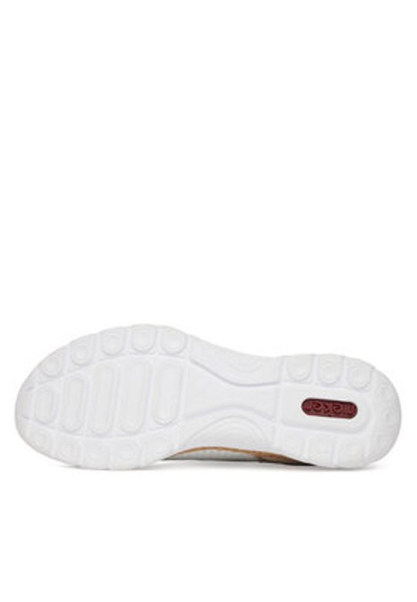 Rieker Sneakersy N4286-80 Biały. Kolor: biały. Materiał: materiał