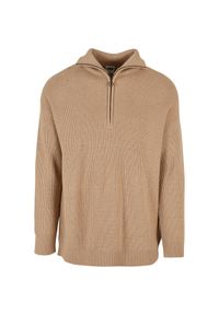 Oversizowy sweter z dzianiny Urban Classics. Kolor: beżowy. Materiał: dzianina #1